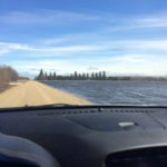 Water rises along rural roads near St. Claude in the RM of Grey. The municipality saw significant overland flooding and was one of eight to have declared states of emergency by April 2.