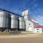 A 40,000-bushel wooden grain elevator at Morris was built by Paterson Grain around 1940. A crib annex was built beside it in 1952,  and three steel tanks were added later. After a large terminal elevator was built on the south side of town, use of the facility diminished and it was finally demolished in April 2017.