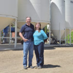 Dan and Fran DeRuyck stand in front of their recently reopened organic cleaning plant south of Treherne.