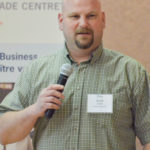 Grant Carlson, industrial development leader with Manitoba Agriculture, speaks on the role of economic development organizations in drawing business to communities June 1.