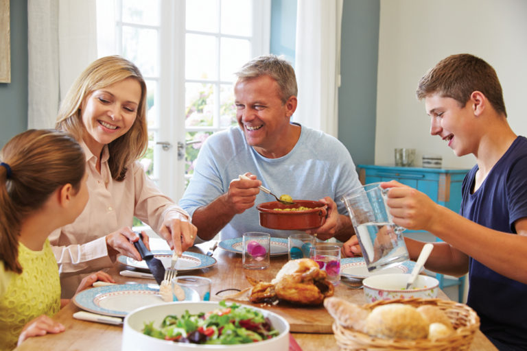 The benefits of family mealtimes spent together are many
