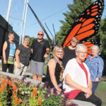 Martha Bergman (front) was the visionary behind planting a garden in Winkler to create habitat for the endangered monarch butterfly. Members of the Winkler Horticultural Society and Winkler Art Gallery shared her vision. Also pictured are Betty Klassen (l to r) Margaret Penner, Tim Klassen, Valerie Harder, Sue Denison and Tanya Waino.