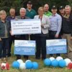 Don Guilford (MBFI management committee chair), Katherine Kingdon (Co-op corporate secretary), Ken Jenner (Heritage Co-op president), Lorne Zacharias (Heritage Co-op general manager), Robin Hamilton (Ducks Unlimited Canada agronomist), Ramona Blyth (MBFI president), Glenn Friesen (Manitoba Agriculture, MBFI management committee), Duncan Morrison (Manitoba Forage and Grassland Association, MBFI management committee) and Brian Lemon (Manitoba Beef Producers general manager, MBFI management committee)