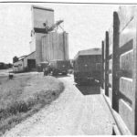 Grain elevator lineup “longest day of the year”