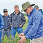 Dr. Allen Williams describes the ins and outs of forage management during the Aug. 14-15 grazing workshop in Brandon.