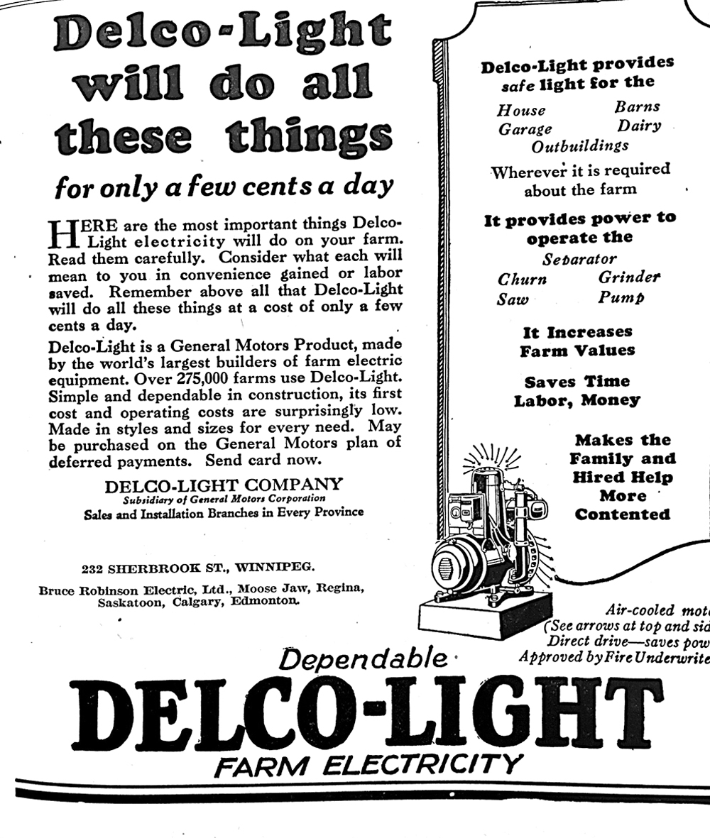 Delco-Light generator can power your farm