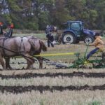 Art Gibson of Neepawa stood behind 12-year-old Justin McKee of Minnedosa in the junior sulky class to offer the young competitor his advice.  