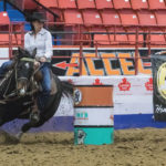 Jennifer Getz, of Balgonie, Sask., captured the top honours this year as the ladies’ barrel racing champion.