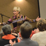 Motivational speaker and North Dakota farmer Katie Dilse leads one of several sessions on life balance during the
2017 Manitoba Farm Women’s Conference Nov. 19-21 in Brandon.