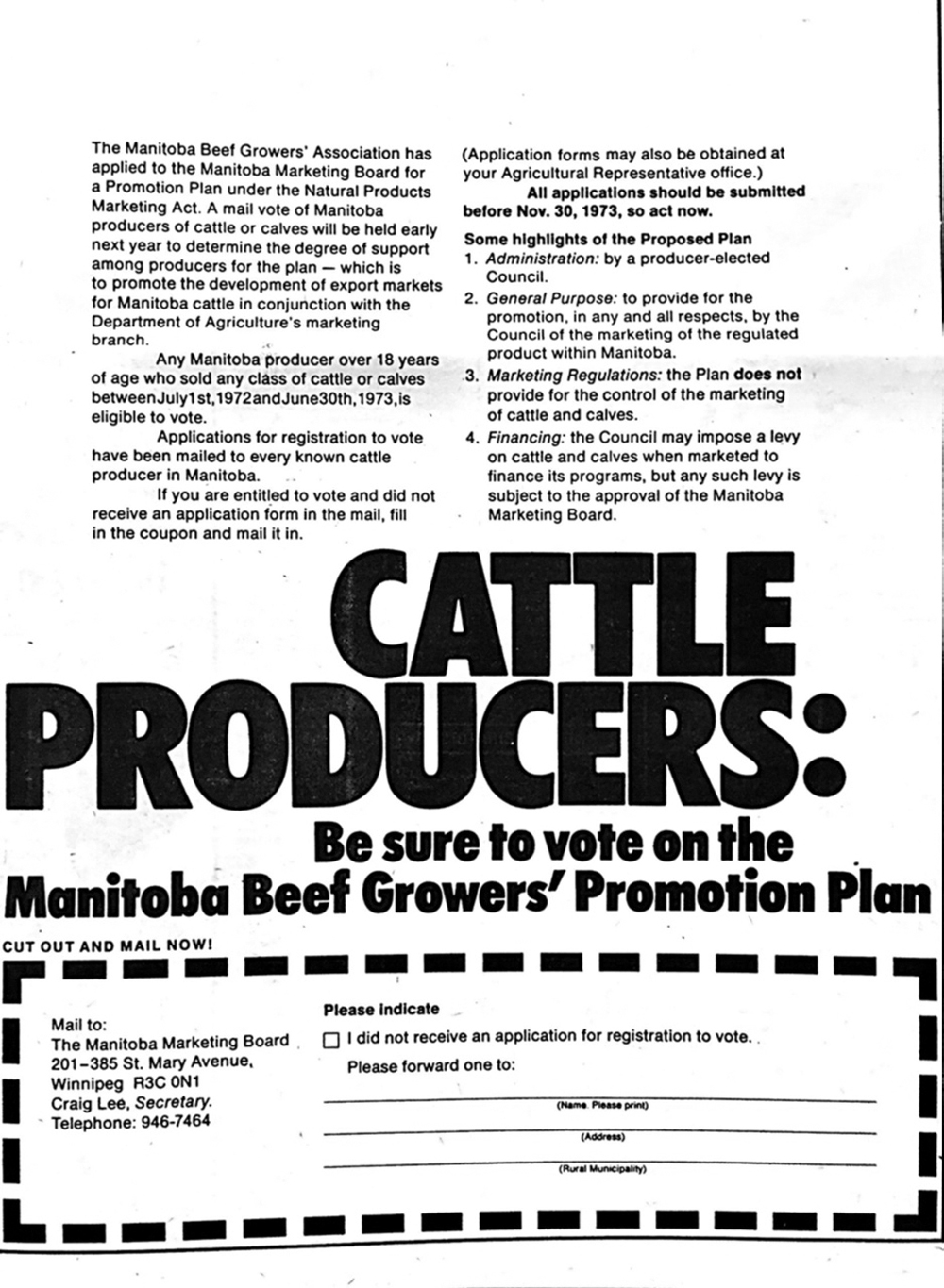 Cast your vote on the Manitoba Beef Growers&#8217; Promotion Plan