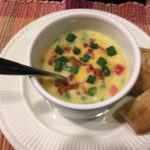 The ingredients in the potato soup recipe below are good sources of vitamin C and the mineral potassium.