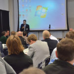 Community leaders, agriculture representatives and researchers discuss whether a southwestern soybean-processing plant is viable and what it might look like during a Nov. 16 conference at Brandon University.