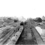 This photo is one of several in the Manitoba Agricultural Museum collection taken of the CPR yard in Brandon.