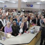 It takes many pairs of hands to keep the bustling Carman MCC Thrift Shop operating. The non-profit enterprise’s success is due as much from generous time put in by volunteers as the plentiful donations and customers supporting it, says the organization’s president Frank Elias (front right).