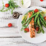 Vegetables should fill at least half your plate for a healthy meal.