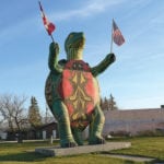 Tommy the Turtle at Boissevain.
