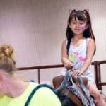 Adriana Garcia takes a turn in the saddle at the 2018 Manitoba Summer Fair in Brandon.