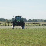 spraying crops