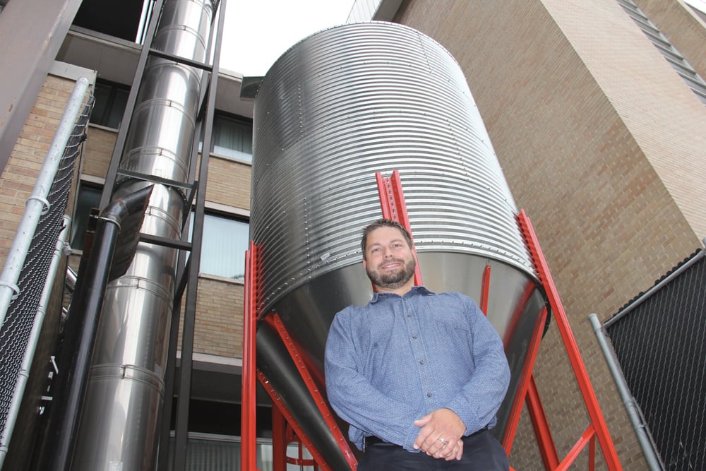 University of Winnipeg’s Brandyn Berg, who looks after energy management and special projects at the downtown university says they’re very excited about their new biomass heating system and hope it gets more thinking about using renewable 
energy sources.
