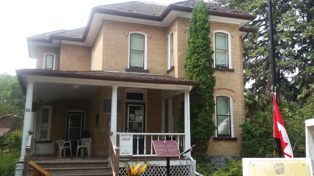 The house in Neepawa where Margaret Laurence lived from 1935 to 1944.