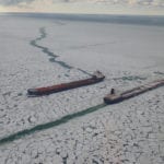 Great Lakes shippers were on the water this spring as soon as the ice allowed them to.