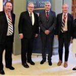 Last week in Rome a Canadian delegation led by Agriculture Minister Lawrence MacAulay met with officials from ANACER (Associazione Nazionale Cerealisti), Italy’s grain trade association, to address Italy’s unfair barriers to Canadian durum wheat imports. Cereals Canada president Cam Dahl (l to r), MacAulay, Fabrizio Ricci, ANACER, Andrea Galli, ANACER and Canada’s Ambassador to Italy, Alexandra Bugailiskis.