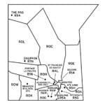 Manitoba postal code map.