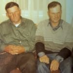 Alexander Cherban (l), also known as ‘Sandy,’ and his twin brother Marvin are pictured in their younger years in this undated photo. The two men farmed together near Birch River.