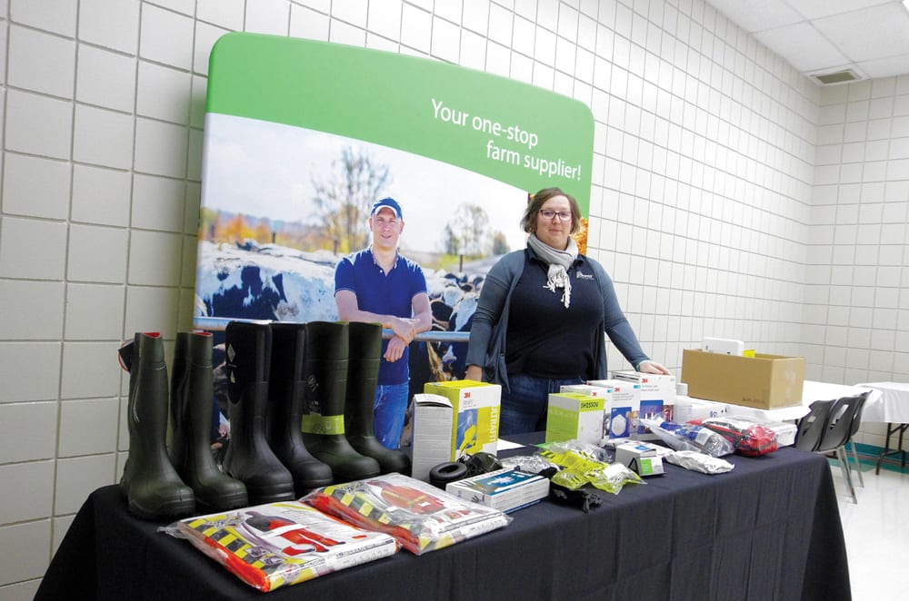 Farmers get a better idea of their personal protective equipment options during a Manitoba Farm Safety Program workshop in Brandon Nov. 26.