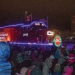 Approximately 3,500 residents eagerly awaited the arrival of the Holiday Train in Brandon.