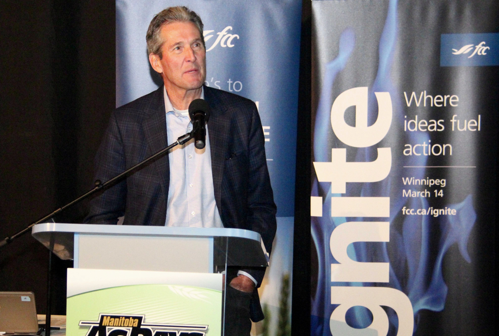“The big thing that’s making us grow is you (farmers)... because you’re investing in a family business and community.” – Brian Pallister