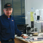 Brian McMullan spent one of his final days on the job working in the grading area at Richardson Pioneer.
