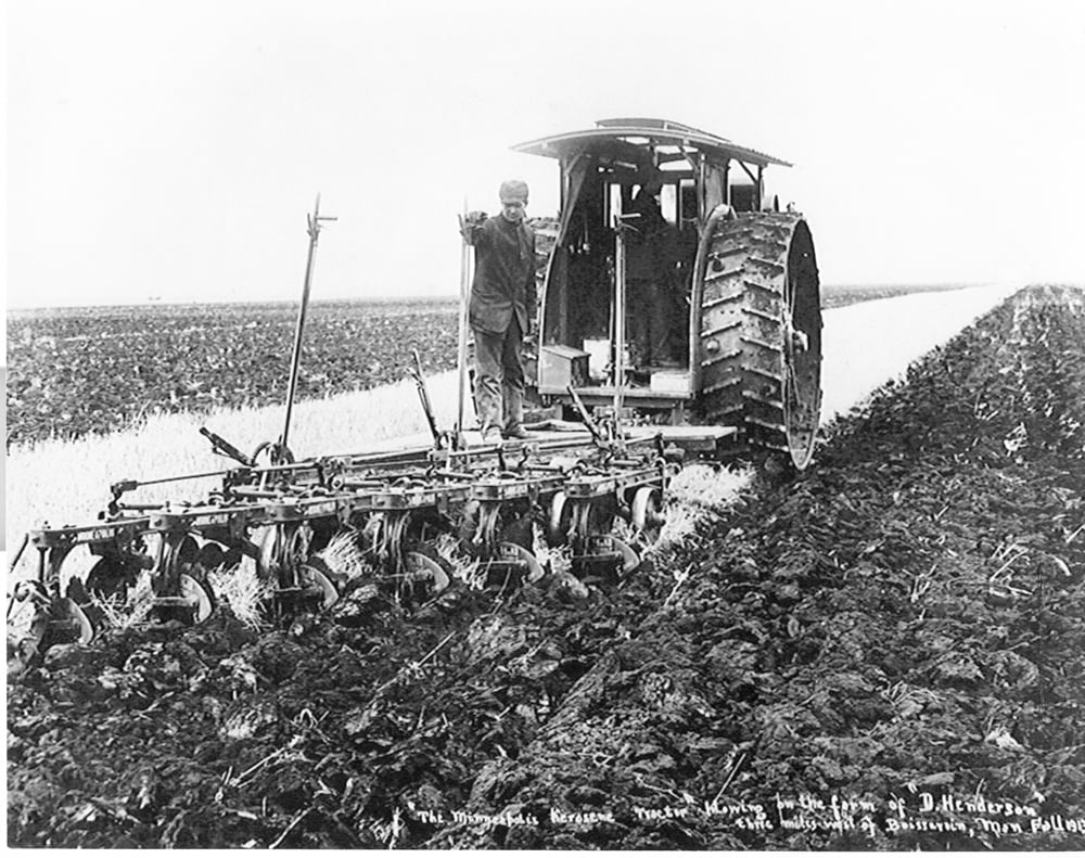 Kerosene powered tractor