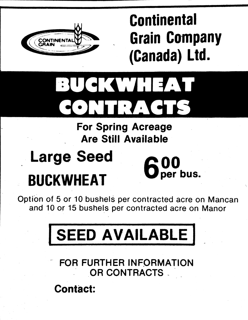 When buckwheat acres were abundant
