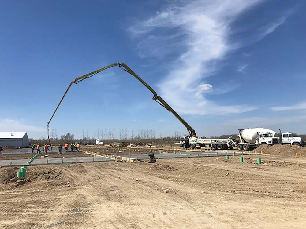 Henrik Thomsen’s Roblin-area hog operation will nearly triple once construction is complete. 