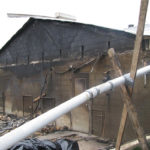 This is an example of an intact fire separation that did its job and prevented fire from spreading through the barn.