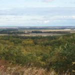 Natural vegetation on and above the slopes of the Manitoba Escarpment slows run-off, reducing erosion.