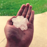 Rathwell received large hail after a chain of storms hit the region Aug. 1.