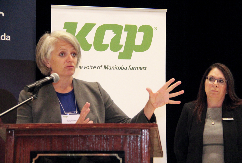 KAP general manager Patty Rosher presented the case for higher membership fees at the general farm organization’s advisory council meeting. 