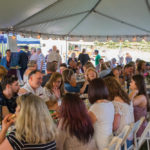 The Mousseaus fed 137 people at the Farm to Fork Experience event where attendees ate a meal of locally produced and cooked food and then could relax in comfortable furniture while the cattle grazed nearby.