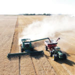 Despite harvest being somewhat behind, Jake Ayre said he’s had a good yield thus far.