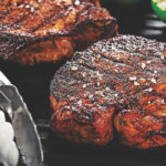 Grilled margarita pork chops.