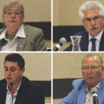 From top left: Martha Jo Willard, Green party candidate for Notre Dame, Terry Hayward, Liberal candidate for Lac du Bonnet, Mitch Obach, NDP candidate for Selkirk, Ralph Eichler, PC minister of agriculture and MLA for Lakeside.