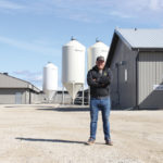 Harley Siemens at his farm site near Rosenort.