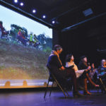 A panel discussion followed the premiere of “Common Strength.” Pictured (left to right): Carol Thiessen, Colleen Dyck, Meagan Silencieux, Theresa Rempel Mulaire.