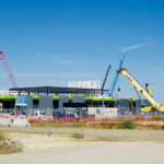 Construction continues at the Roquette pea protein plant outside of Portage la Prairie. The facility is set to open in 2020. 