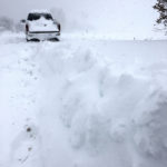 Strong winds and heavy snowfall saw snowdrifts accumulate fast in southern Manitoba on Oct. 11.