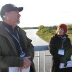 Soil scientist David Lobb speaks to a tour group during a Soil Conservation Council of Canada conference this October.