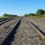 Rail lines en route to the Port of Searsport, Maine. (BWFolsom/iStock/Getty Images)