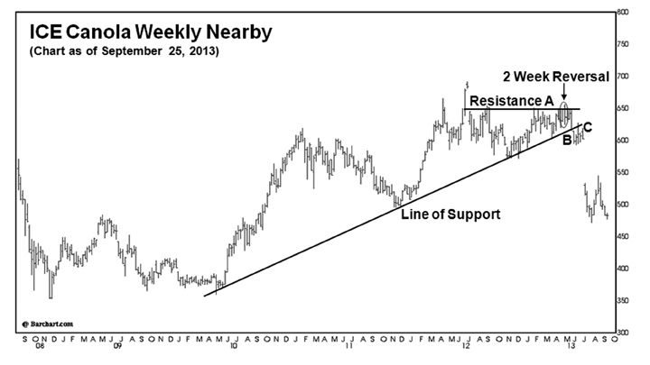 Drozd: Charts gave early indications of canola market downturns
